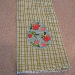 Floral Embellished Kitchen Hand Towel